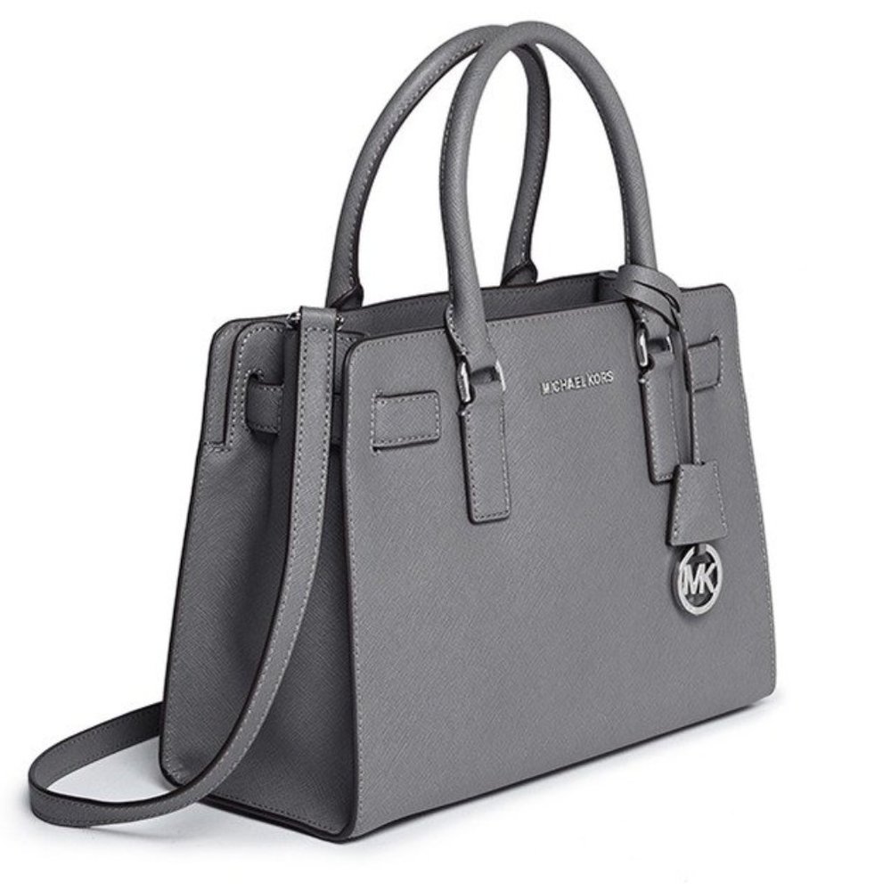 MICHAEL KORS Dillon Saffiano Leather Satchel, NEW!